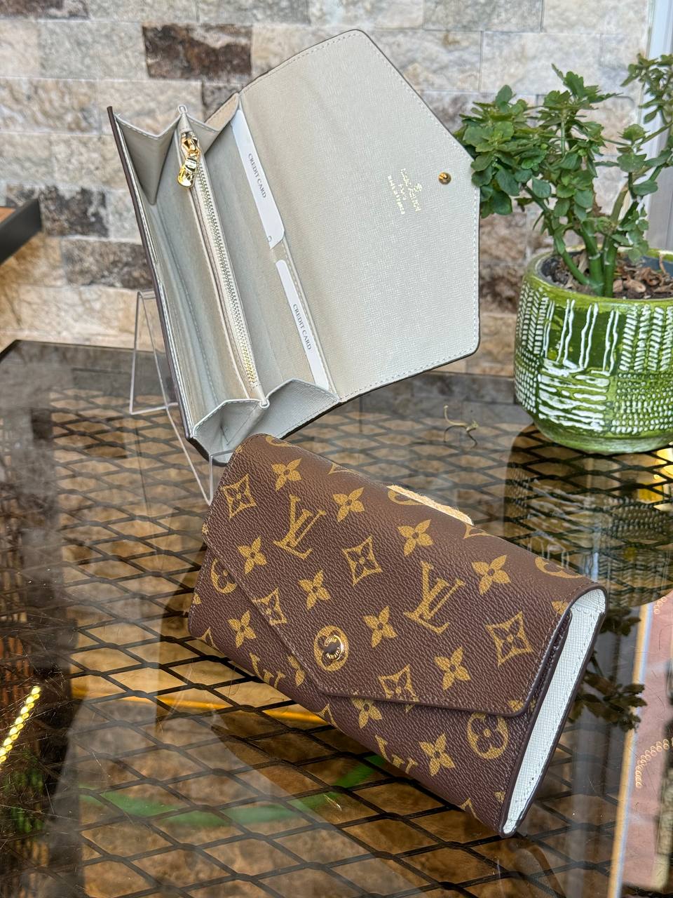 L - Leather Adele Wallet (Gry)