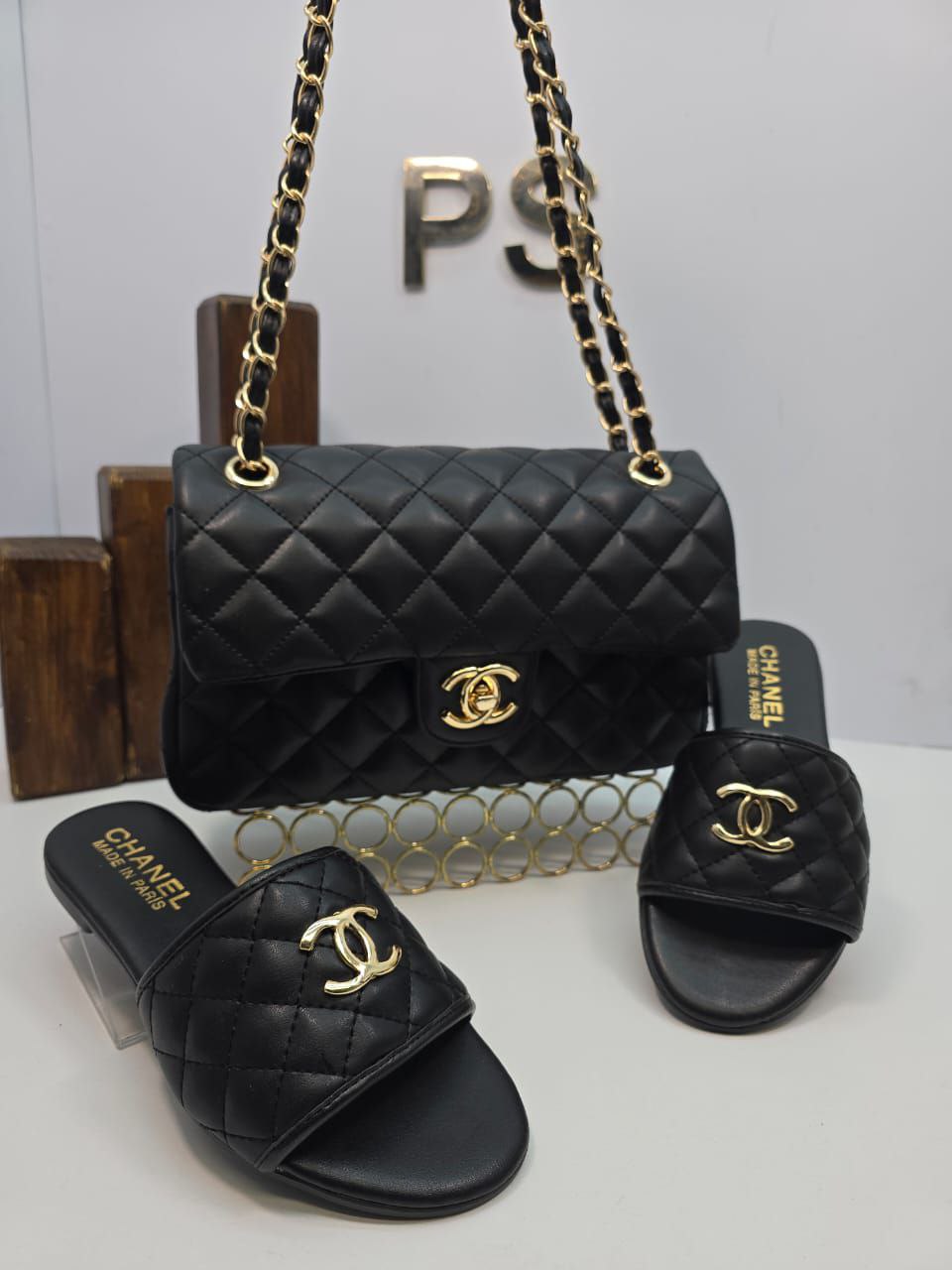 CH Bag and Slipper (Brown)